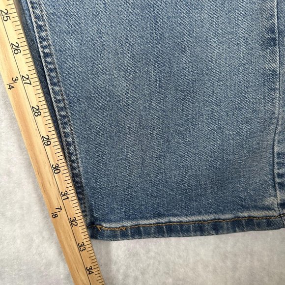 Levi's 505 Men's Jeans Stretch Straight Leg Regular Fit Blue Denim Size W38 L34 - Picture 13 of 14